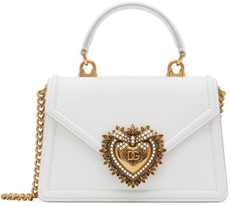 dolce gabbana devotion bag white